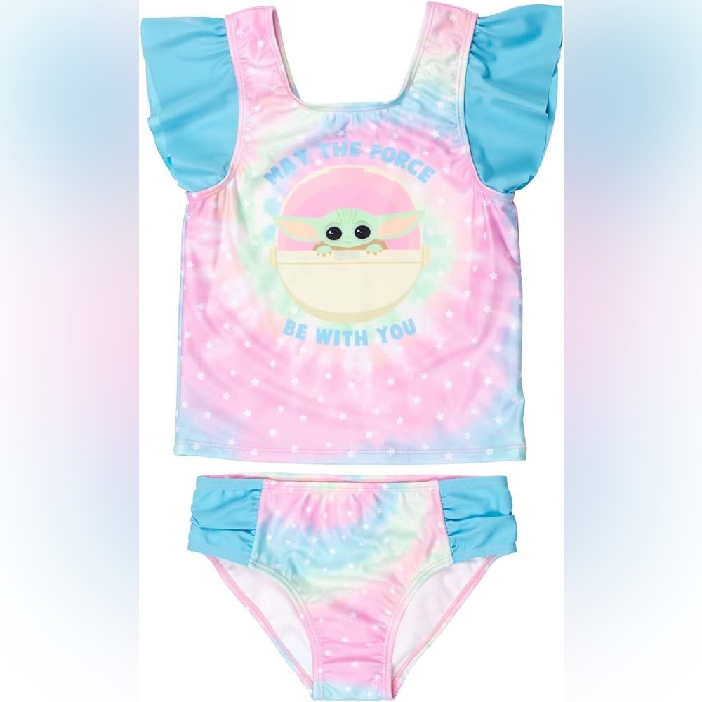 NWT, STAR WARS Grogu/Mandalorian Toddler (Girls) Swim Suit - Size 4T
